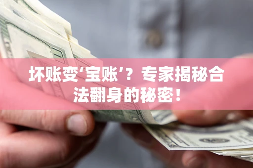 济南坏账变‘宝账’？专家揭秘合法翻身的秘密！