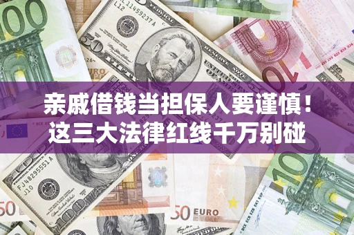 济南亲戚借钱当担保人要谨慎！这三大法律红线千万别碰