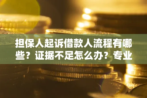 济南担保人起诉借款人流程有哪些？证据不足怎么办？专业律师解答