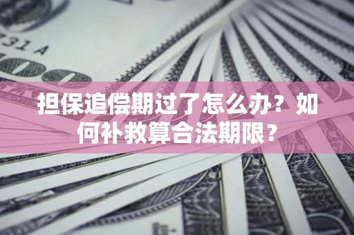 济南担保追偿期过了怎么办？如何补救算合法期限？