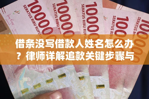 济南借条没写借款人姓名怎么办？律师详解追款关键步骤与证据链构建