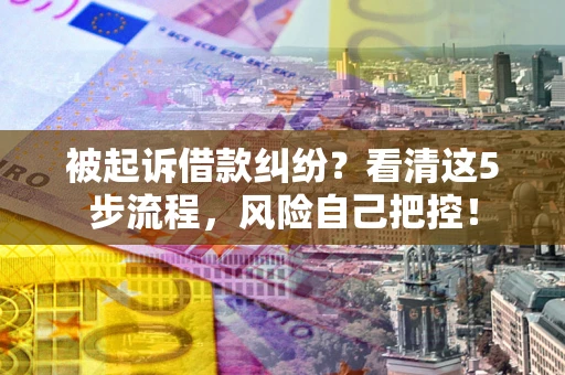 济南被起诉借款纠纷？看清这5步流程，风险自己把控！